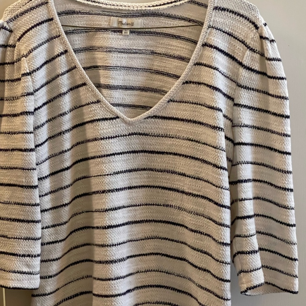 Madewell loose weave cotton sweater, L